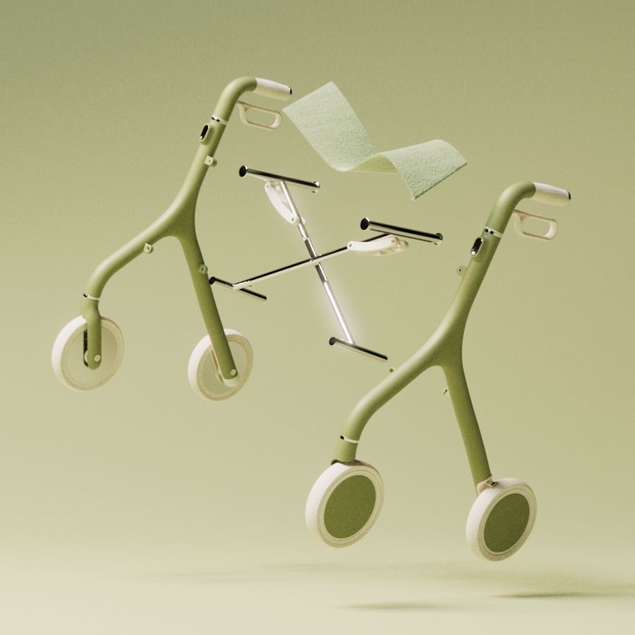 Exploded view of the Zeal walker