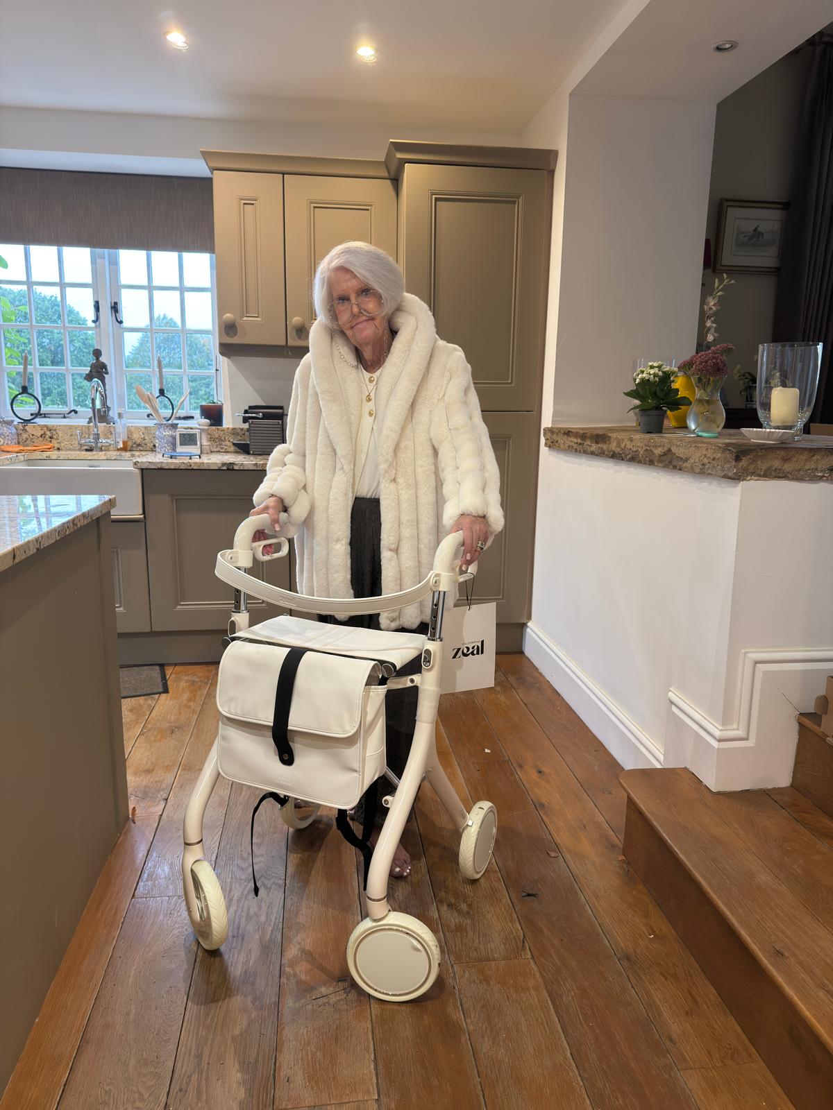 Zeal rollator walker with bag & backrest – Zeal Lifestyle™ Ltd